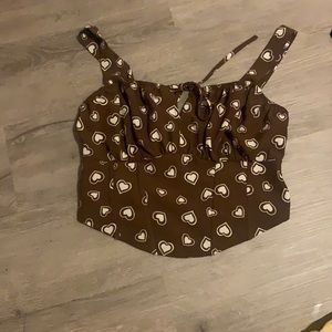 La hearts corset top